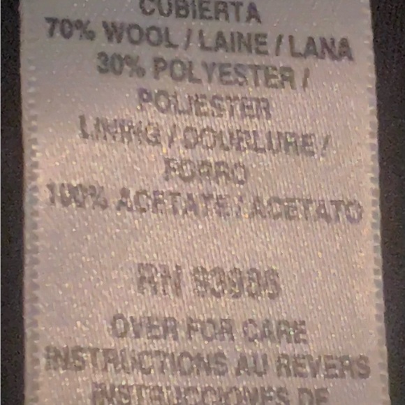 Petite Sophisticate Herringbone Jacket with Faux Leather Trim - Size 4P - Picture 3 of 9